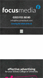 Mobile Screenshot of focusmediauk.com