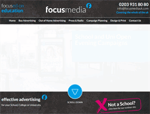 Tablet Screenshot of focusmediauk.com